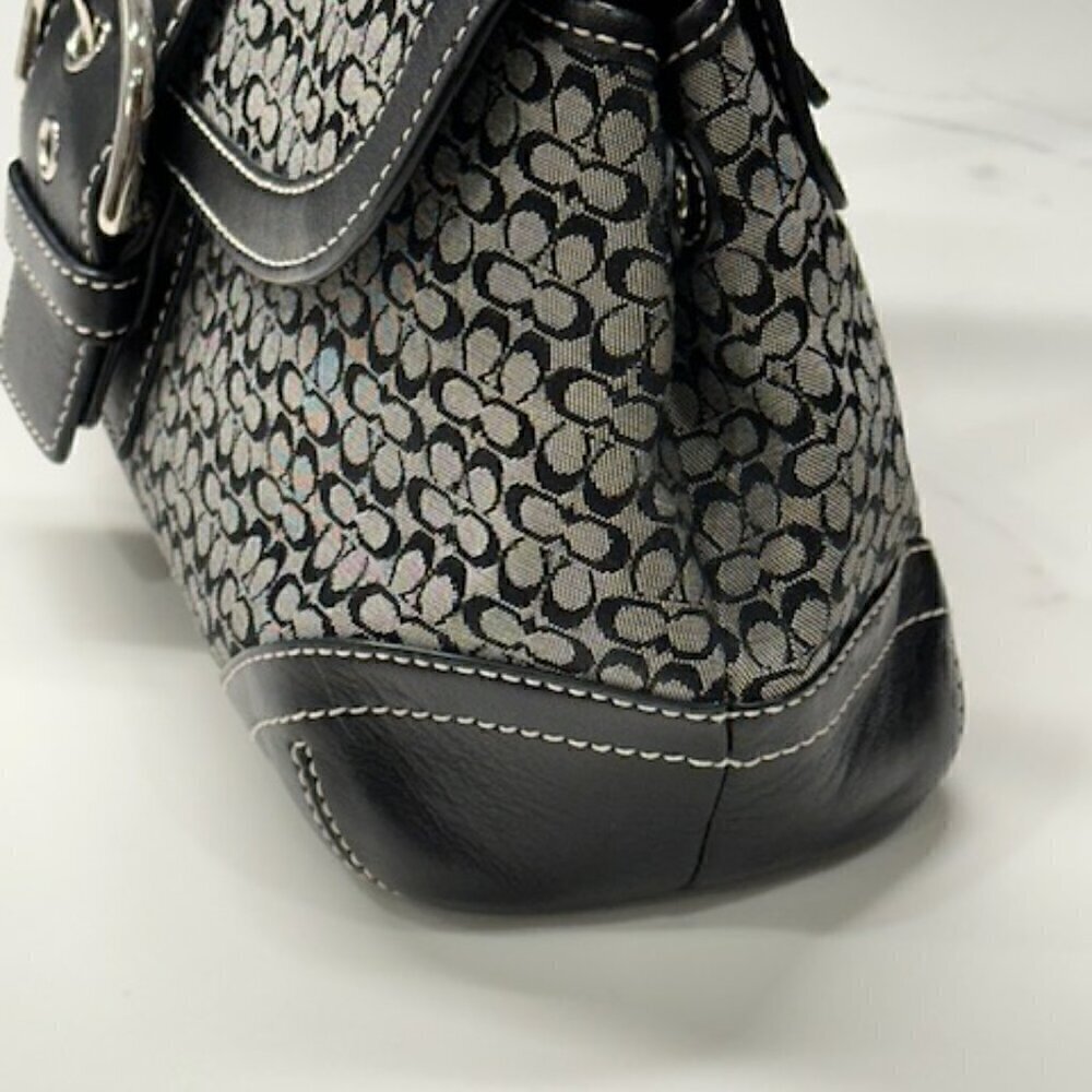 Coach Black and Gray Hobo Bag - Picture 4 of 13